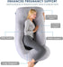 cauzyart 55 Inches Pregnancy Maternity Pillows for Sleeping U-Shape Full Body Pillow Support - for Back, HIPS, Legs