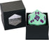 55mm Silicone D20 Dice, Large D20 Single 20 Sided DND Dice, D20 Giant Polyhedral Dice with Dice Gift Box for Dungeons and Dragons RPG Bar Pub Club Party Classroom Games(Green/Purple)