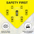 VASTRISE 2 5"x5" Pcs Baby On Board Sign for Car with Suction Cups,About Essential Safety Signs for Cars - Bright