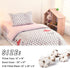 Set 100% 3 Sets Cute Princess Printed Crib Bedding Cotton, Pieces Girl and Red Heart Pattern Duvet Bedding Includes