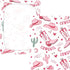 CZXW 52" 28" Pink Cowgirl Boots Crib Sheets Fitted x Natural Cotton Soft & Breathable for Baby Crib Mattress