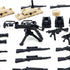 Weapons Pack Military Accessories, WWII Soldier Model Toys, Compatible with Mini Figure Brick Toy for Boys Age 3+