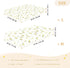 miaozhen 1 Pack 52x28 Cotton Baby Crib Sheets Soft Yellow and White Daisy Flower and Bee Toddler Mattress Sheet