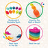 Battat 10 Bath Boats Numbered & Stackable Bathtime Toys, Floating Toy Boats for Bath, Pool, Beach, 6 Months +