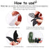 Outus 120 Pieces Black 3D Layered Butterfly Wall Decor, Removable Stickers for Birthday Cake Decorations