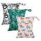 ALVABABY 3pcs Cloth Diaper Wet Dry Bags Waterproof Reusable with Two Zippered