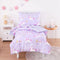 Wake In Cloud - Toddler Bedding Set for Girls, Cute Unicorn Rainbow