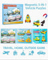 Magnetic Puzzles for Toddlers 1-3, Travel Puzzles Games for Kids Ages 1 2 3 4 5, Traffic Car Activities Toy Jigsaw Puzzles Book for Boys & Girls 3-5 2-4, Learning Magnet Gift for Road Trip (Vehicle)