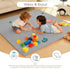 LevNubis 1.3" 47"47" Tummy Velvet Baby Play Mat for Floor, Thick Elasti-Foam Playpen Mat with Removable & Washable
