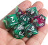 CiaraQ DND Polyhedral Dice Set - Black Dice Bag for D&D RPG Table Games