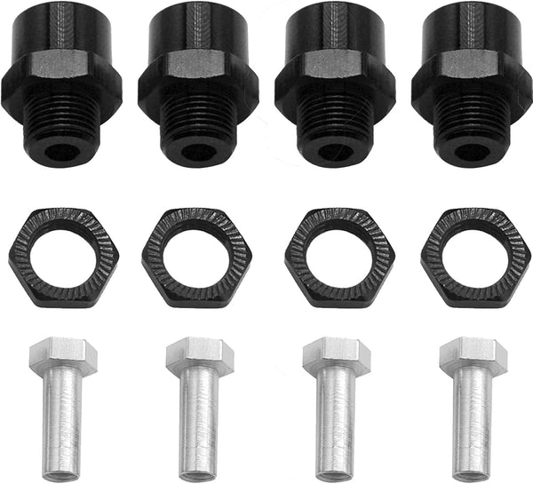 4Pack Share Goo Metal Wheel Hex Drive Hub Adapter, 12mm to 17mm Conversion for Tamiya Axial RC4WD Traxxas HPI 1/10 RC
