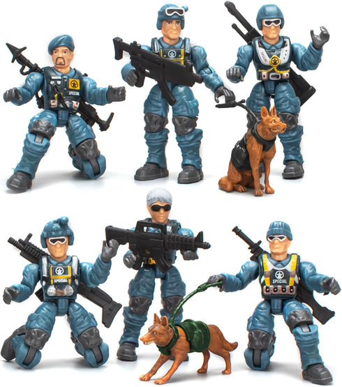 Baimiby Army Men Action Figures, Toy Soldiers for Boys 6-8, Boys Toy Plastic