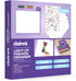 330-Piece 8+ Claires Light-Up Fashion Designer LED Tracing Tablet - Arts & Crafts Kit| Fashion Templates, Stickers
