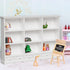1:12 Scale Dollhouse Bookshelf, Multi-Functional Dollhouse Book Shelf for Displaying Mini Books and Accessories, Great