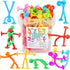 GOLDGE 50 Pack Suction Cup Fidget Toys Set,Humanoid Sensory Toys for Kids