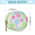 Dots Pattern Round Pacifier Storage Case with Zipper, Portable Pacifier Case for Travel, Diaper Bag & Purse, Pacifier