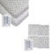Changing Pad Cover and Crib Sheet Set Bundle (Grey Abstract Stripes and