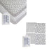 Changing Pad Cover and Crib Sheet Set Bundle (Grey Abstract Stripes and