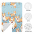 KKLWEGU Corgi Pattern Corgi Pattern Baby Car Seat Canopy Cover, Multi Use Breathable Nursing Breastfeeding Covers