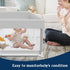 50x50 Inch, Baby Playpen Playpen for Babies and Toddlers Baby Playpen Fence Playard Activity Center, Without MAT