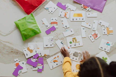 Chuckle & Roar Learning Puzzle Ultimate Pack, Letters, Numbers, and Shapes, Self-Guided Learning Toy for Preschoolers