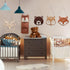 Hoteam Woodland Nursery Decor, Wooden Forest Animal Wall Decoration Woodland Baby Shower Decorations Nursery Decor