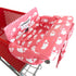 2-in-1 Shopping Cart and High Chair Cover for Baby, Padded Cover, Fold'n Roll Style, Portable with Carry Bag (Pink