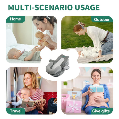 Rootling Baby Feeding Pillow, Anti Overflow Feeding Pillow for Reducing Spit-Up, Safety Nursing Pillow, Baby Lounger