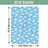 DOMIKING Sky Blue Seagulls Print Baby Car Seat Cover Breathable Infant Car Seat Cover for Babies Lightweight Carseat