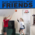 TOY Life Indoor Basketball Hoop for Kids, Over The Door Mini Hoop with 4 Balls, Basketball Toy for Teens and Adults