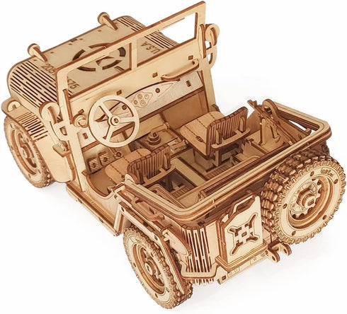 3D Wooden Puzzle Off-Road Vehicle Building Model Kits - Wooden STEM DIY Brain Teaser Puzzle - Birthday Gifts for Teens