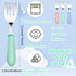 12PCS Toddler Forks & Spoons,Stainless Steel Baby Utensils,Kids Silverware Children's Cutlery Set for Self Feeding,BPA Free Metal Toddler Flatware with Handle for Boys Girls(Mixcolor 6 Spoons 6 Forks) by YACAISI