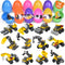 FUN LITTLE TOYS 12PCS Building Blocks Easter Eggs for Easter Egg Hunt, Easter Basket Stuffers for Kids