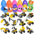 FUN LITTLE TOYS 12PCS Building Blocks Easter Eggs for Easter Egg Hunt, Easter Basket Stuffers for Kids