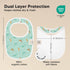 8-Pack 0-24 (Mesozoic) Organic Baby Bibs for Boys, Girls - Soft Cotton Drooling and Teething Bibs for Baby Girl & Boy