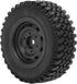 RC Tire, 4pcs Professional Plastic Rubber Tire Upgrade Parts Compatible with WPL C54 RC Car