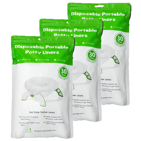 Vivisuyou 90 Disposable Potty Bags Liners Compatible with OXO Tot 2-in-1 Go Potty,