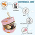 Rabbit Round Pacifier Storage Case with Zipper, Portable Pacifier Case for Travel, Diaper Bag & Purse, Pacifier