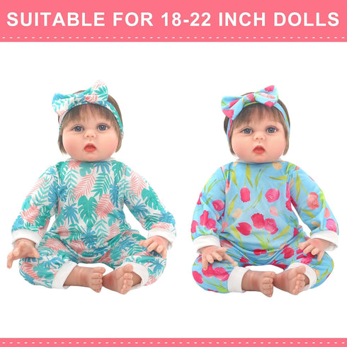 FADALEA 18-22 inch 5-Packs 18-22 inch Doll Clothes and Accessories with Headband for Doll (Not Include Doll)
