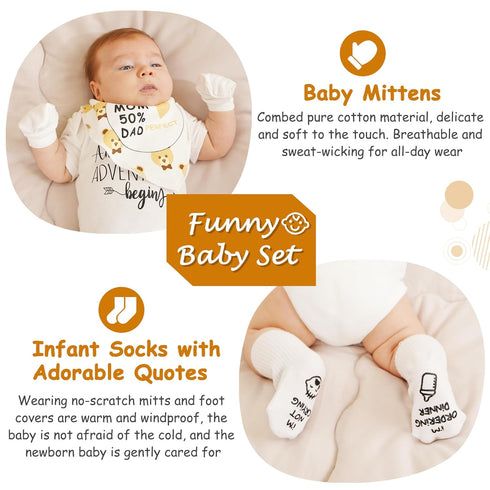 Set New Mom Gifts for Women, Best Pregnancy Gifts Basket for New Parents, Gender Reveal Ideas Gift for First Time Mom