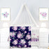 TANOFAR 4 Piece Crib Bedding Set for Girls, Purple Flower Quilt, Crib