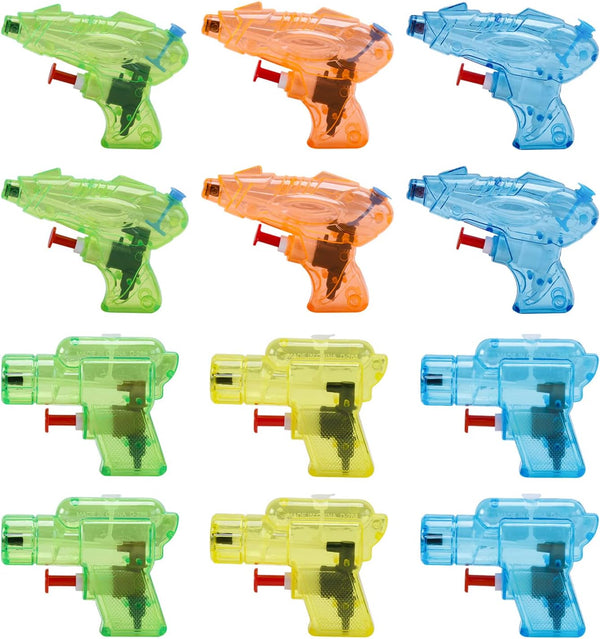 12 Packs Water Guns for Kids - Squirt Toys for Outdoor Beach Swimming Pool Games
