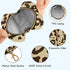 Leopard Print Round Pacifier Storage Case with Zipper, Portable Pacifier Case for Travel, Diaper Bag & Purse, Pacifier