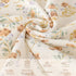Fluffy-backed Reversible Baby Swaddle Blankets - 100% Muslin Cotton Front, Plush Dotted Fleece Back 30 x 41 Inches
