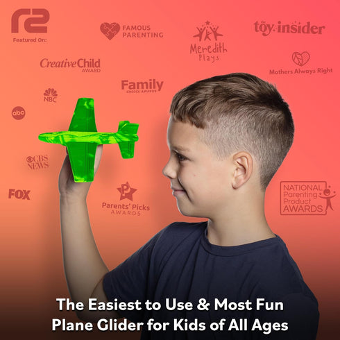 3 4 5 6 7 8 9 4-6 Summer Foam Airplanes - Best Outdoor Toys for Kids + Year Old Boys - Best Toy Stuffers Gift & Boy