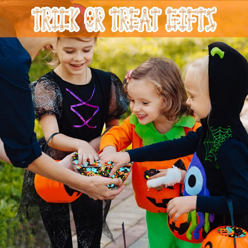 Halloween Mini Erasers for Kids, 48pcs Cute Pumpkin Ghost Bat Erasers for Trick or Treat Party Favors