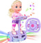 Doll Set with Remote Control Toy Electric Scooter for Kids with LED