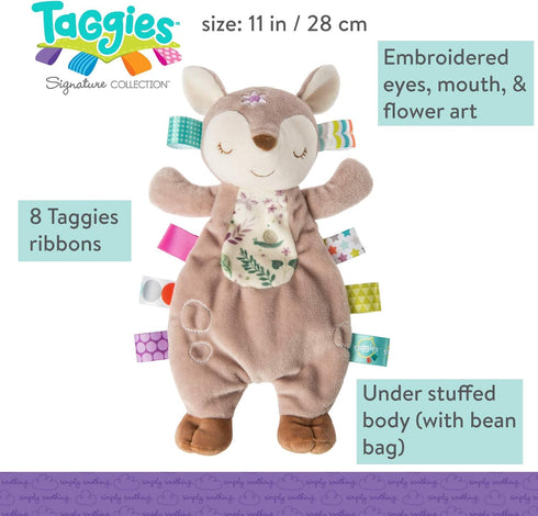 Mary Meyer Taggies Lovey Soft Toy, 11-Inches, Flora Fawn