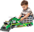 Kids Dinosaurs Semi Trailer Truck Toys, Large Semi Flatbed Truck Toy with