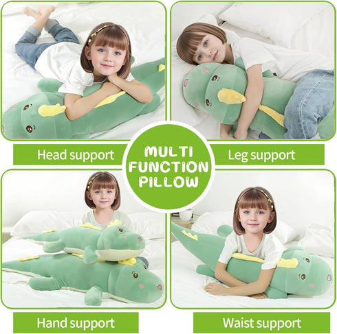 32" Tianmihou Giant Dinosaurs Plush Toy Body Pillow, Cute Dinosaur Stuffed Animals, Large Big Jumbo Soft Dinosaur